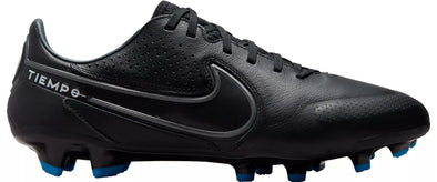 Nike Tiempo Legend 9 Elite FG Firm Ground Soccer Cleat -  Black/Summit White/Light Photo Blue/Dark Smoke Grey