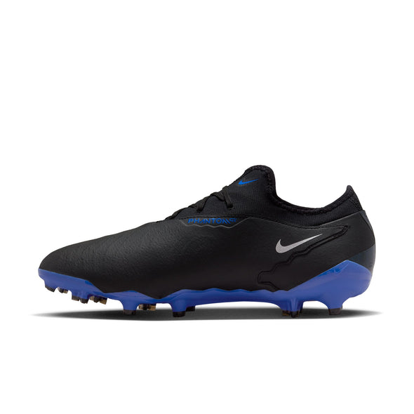 Nike Phantom GX Pro FG Firm Ground Soccer Cleats - Black/Chrome/Hyper Royal