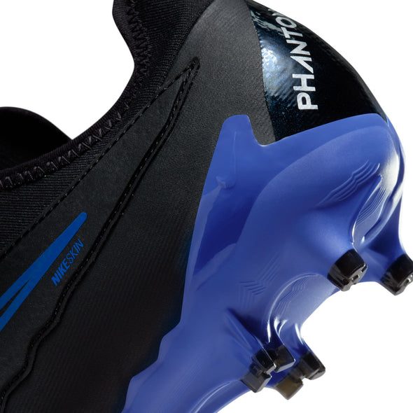 Nike Phantom GX Pro FG Firm Ground Soccer Cleats - Black/Chrome/Hyper Royal