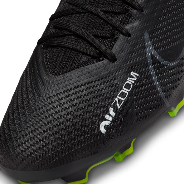 Nike Zoom Mercurial Superfly 9 Pro FG Firm Ground Soccer Cleats - Black/Summit White/Volt/Dark Smoke Grey