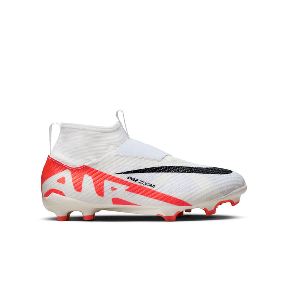 Nike Junior Air Zoom Mercurial Superfly 9 Pro FG Firm Ground Soccer Cleat - Bright Crimson/White/Black