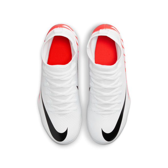 Nike Junior Mercurial Superfly 9 Club FG/MG Soccer Cleat - Bright Crimson/White/Black