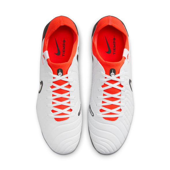Nike Tiempo Legend 10 Pro FG Firm Ground Soccer Cleat - White/Black/Bright Crimson
