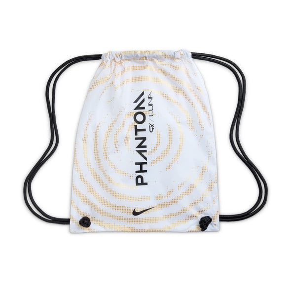 Nike Phantom Luna II Pro FG Firm Ground Soccer Cleat - White/Black/Metallic Gold Coin