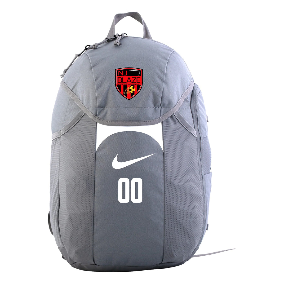 NWT Nike Academy Backpack Grey / White Soccer Workout Gym authentic