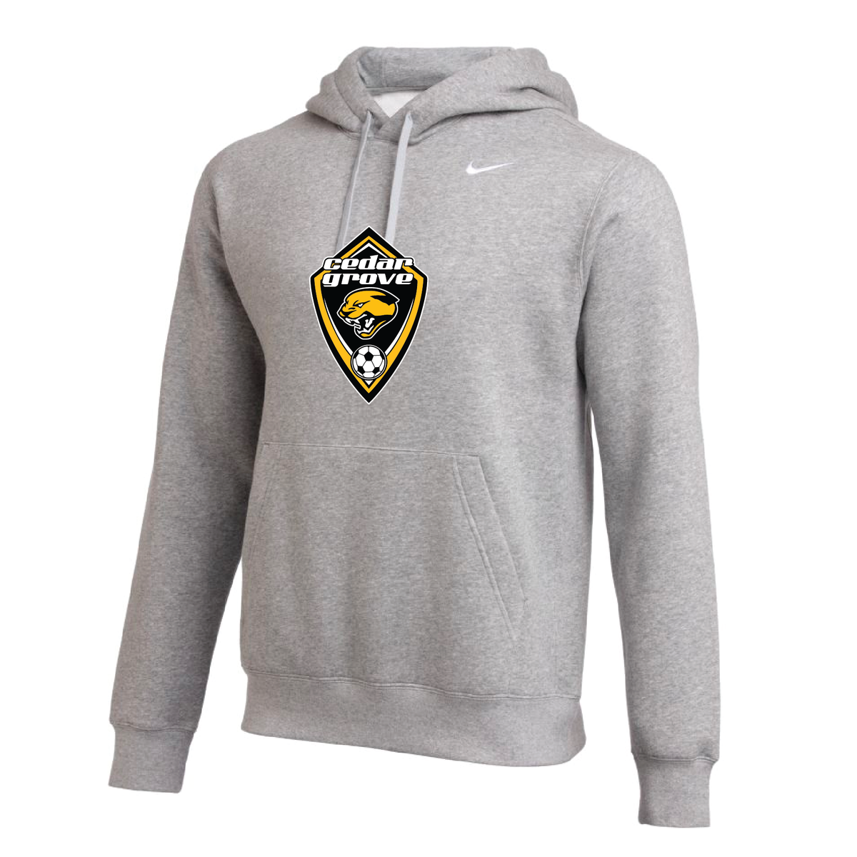 Cedar Grove Nike Club Hoodie Grey â Soccer Zone USA