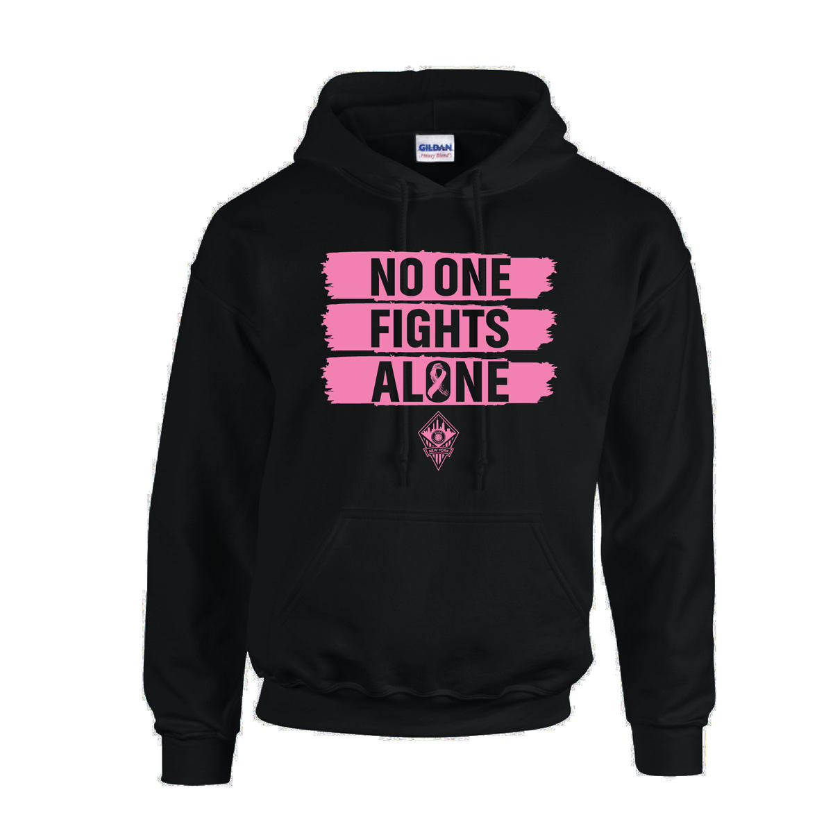 FA Euro New York FAN Awareness No One Fights Alone Hoodie Black