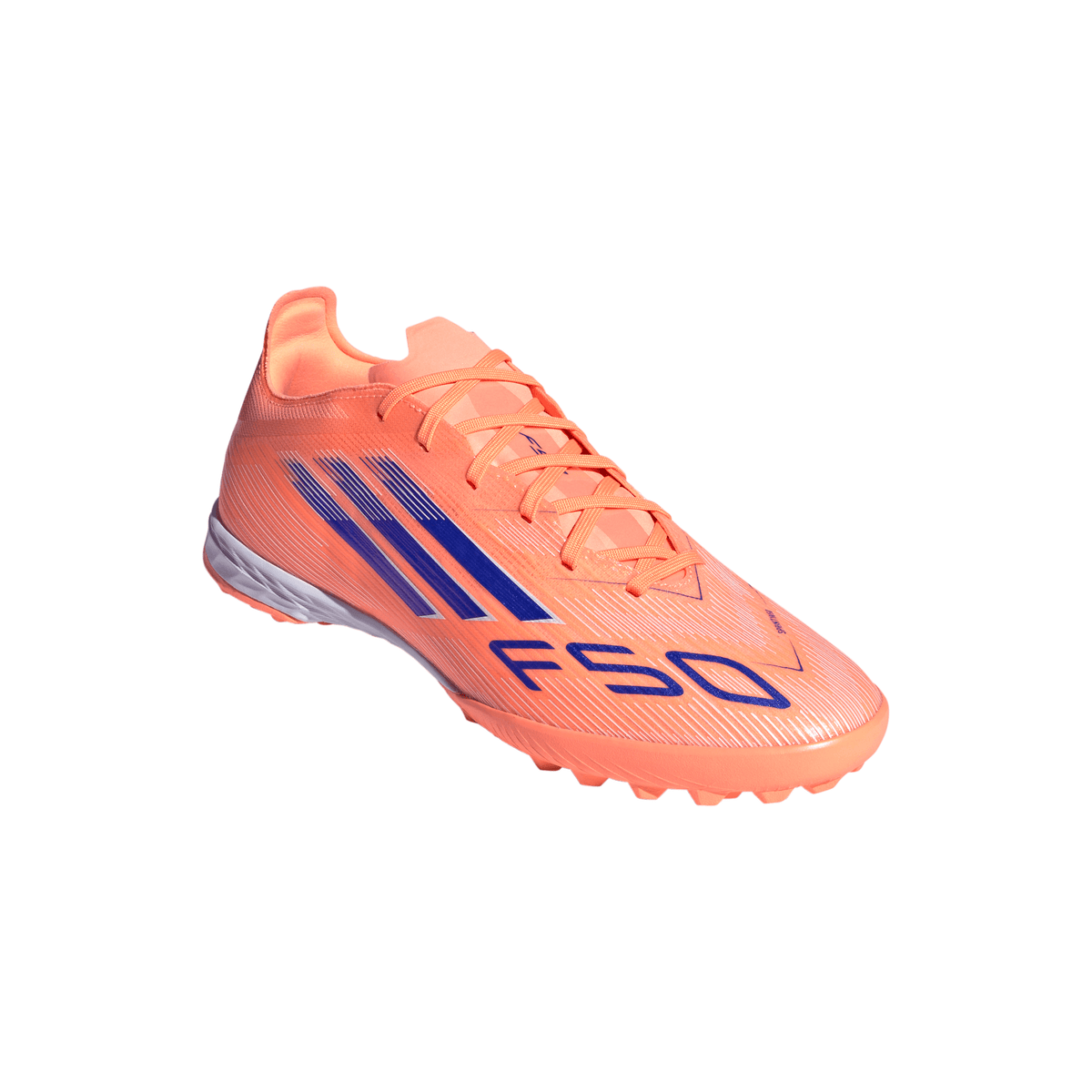 adidas F50 Pro TF Turf Soccer Cleats- Beam Orange / Lucid Blue