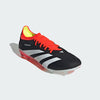 adidas Predator Pro FG Firm Ground Soccer Cleat - Core Black/White/Solar Red