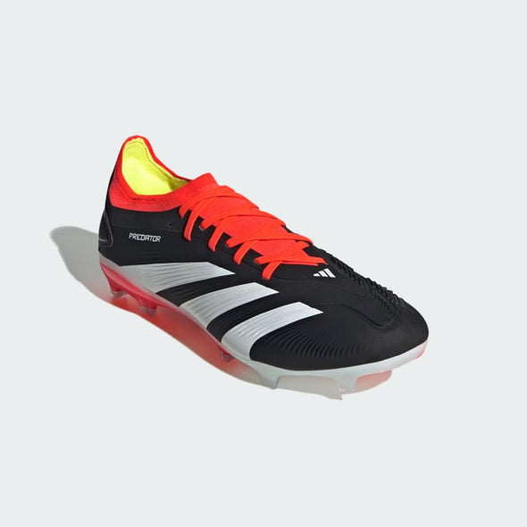 adidas Predator Pro FG Firm Ground Soccer Cleat - Core Black/White/Solar Red