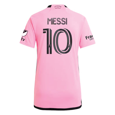 Women's Replica Adidas Messi Inter Miami Home Jersey 2024