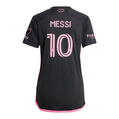 Women's Replica adidas Lionel Messi Inter Miami Away Jersey 2024