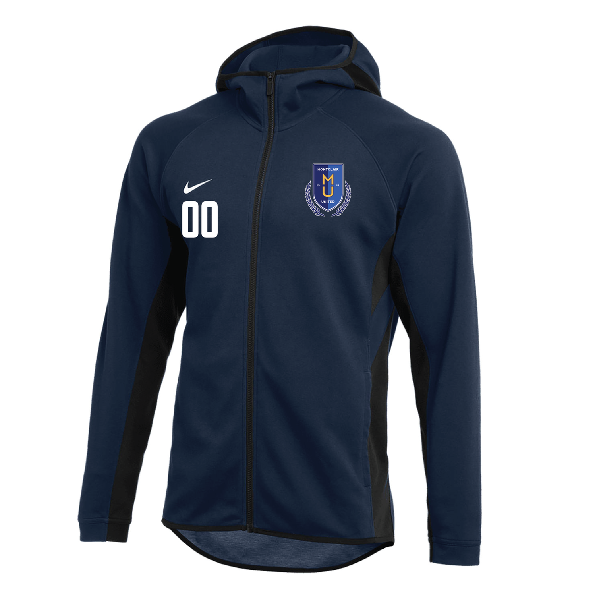 Montclair United Nike Showtime FullZip Hoodie Navy Soccer Zone USA