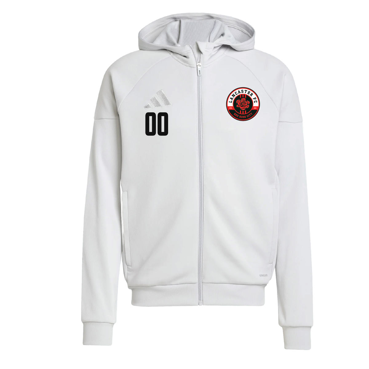TIRO Lancaster FC adidas Tiro 25 Full-Zip Hoodie Light Grey