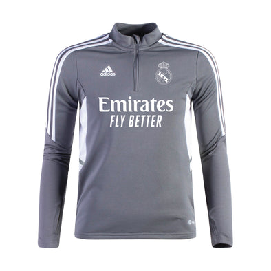 Kid's adidas Real Madrid Training Top - Grey