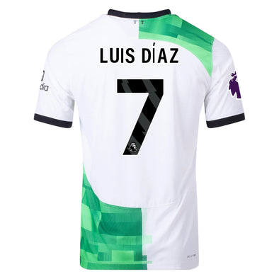 Men's Authentic Nike Luis Diaz Liverpool Away Jersey 23/24