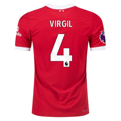 Men's Authentic Nike Virgil Liverpool Home Jersey 23/24