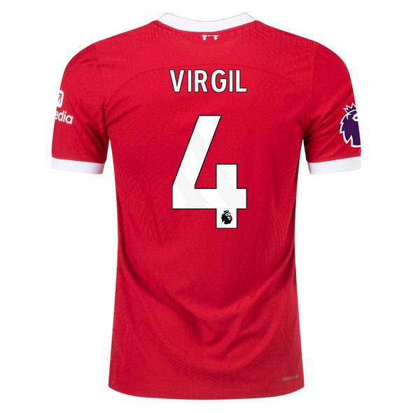 Men's Authentic Nike Virgil Liverpool Home Jersey 23/24