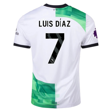 Men's Replica Nike Luis Diaz Liverpool Away Jersey 23/24
