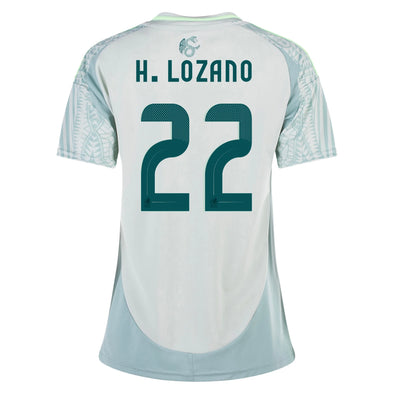 Women's Replica adidas H. Lozano Mexico Away Jersey 2024