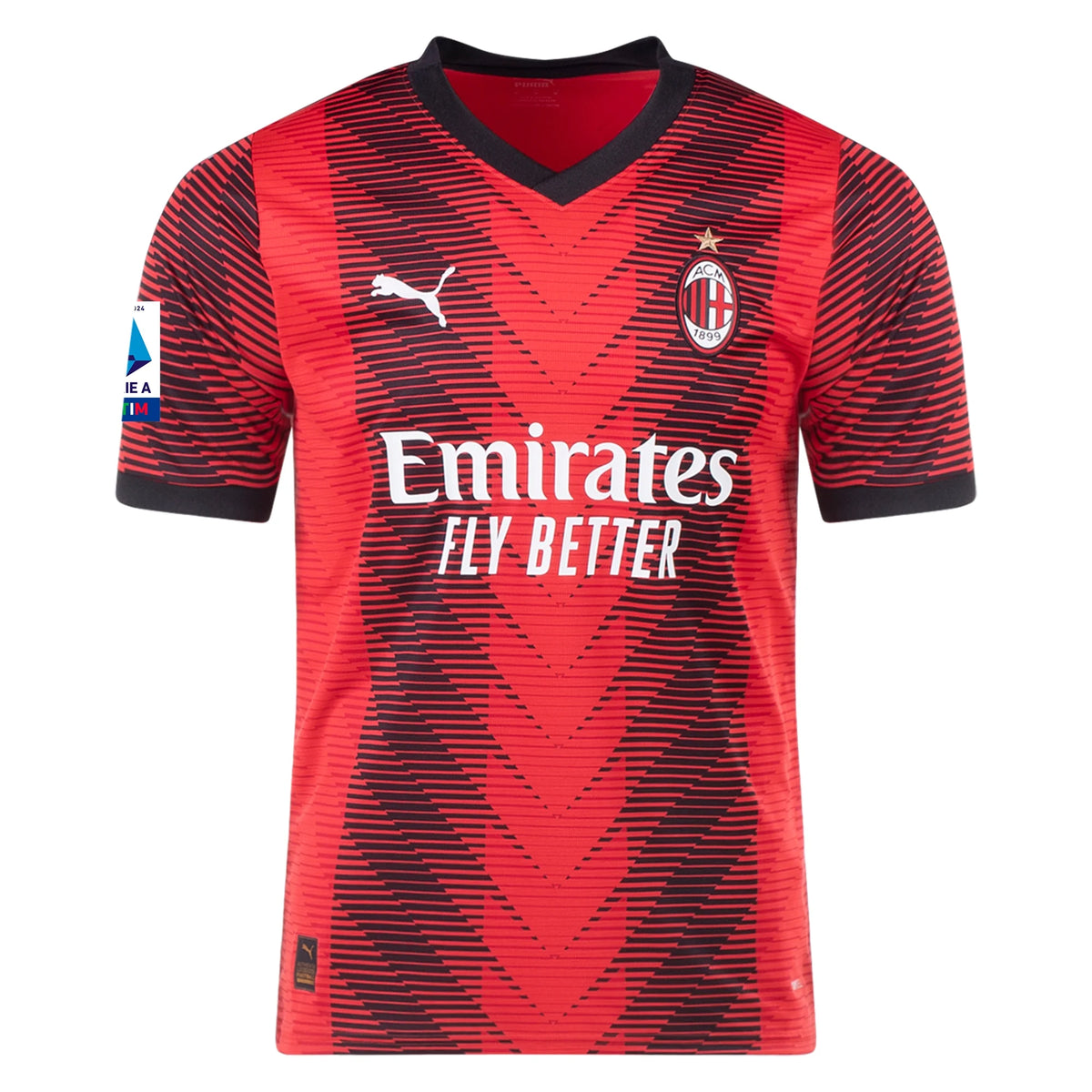 AC Milan 23/24 Big Kids' Replica Home Jersey