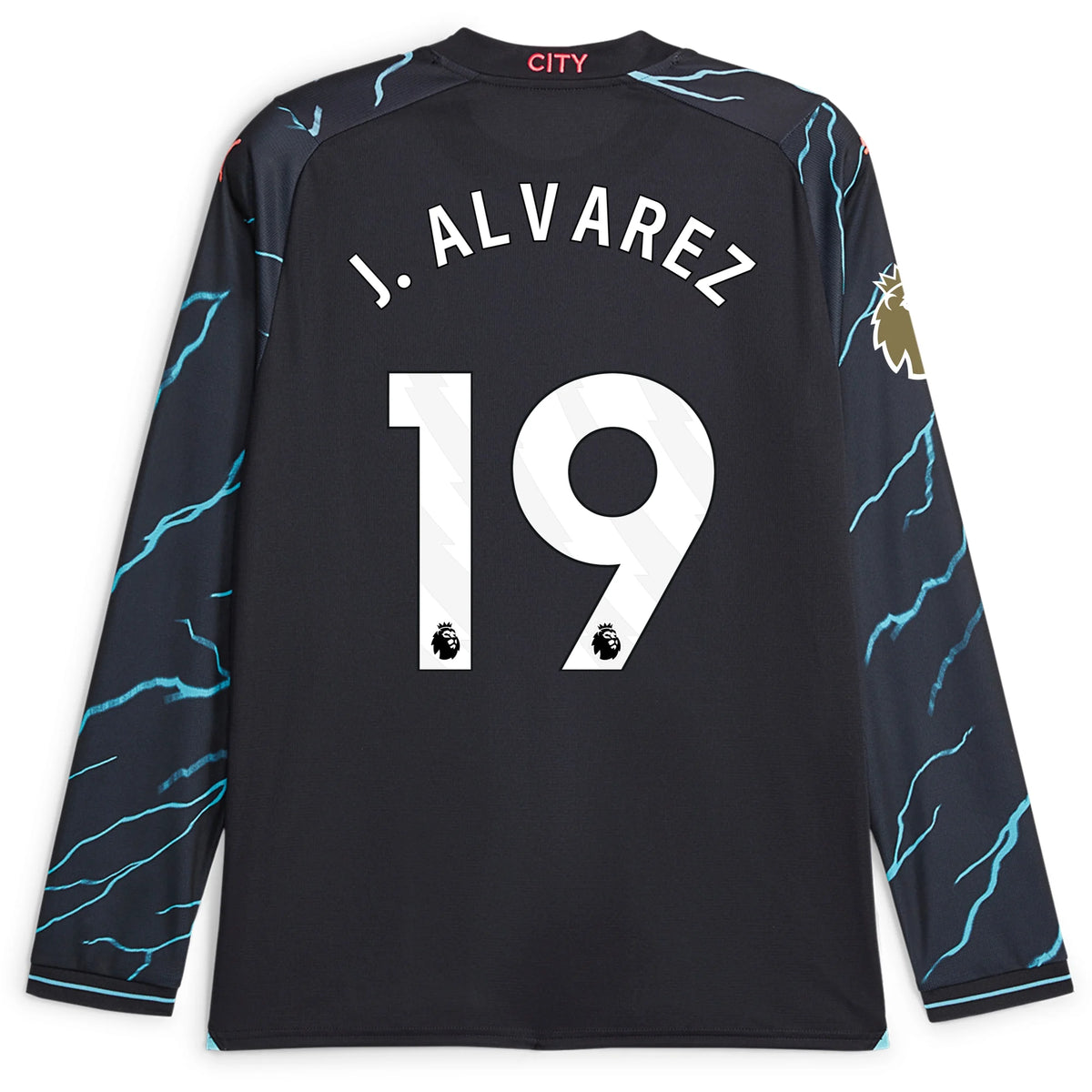 Men's Replica Puma J. Alvarez Manchester City Long Sleeve
