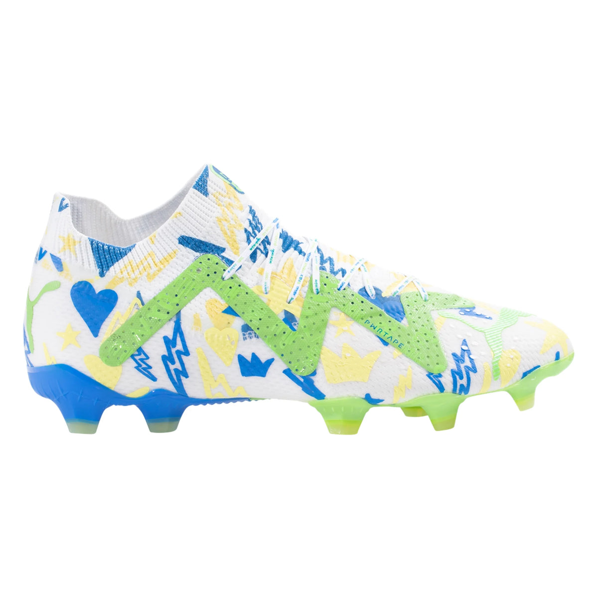 Puma Future Ultimate NJR FG/AG Soccer Cleat White/Racing Blue