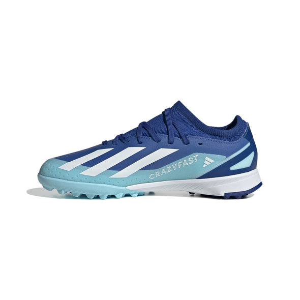 adidas X CrazyFast.3 TF Junior Turf Soccer Cleat - Bright Royal/White/Solar Red