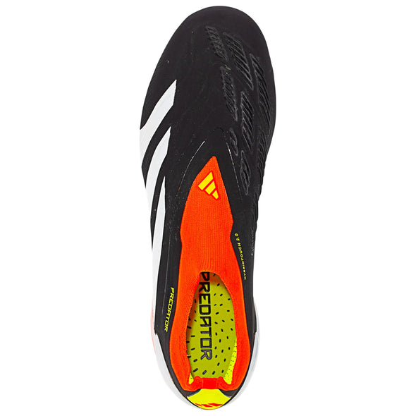 adidas Predator Elite Laceless FG Firm Ground Soccer Cleat - Core Black/White/Solar Red