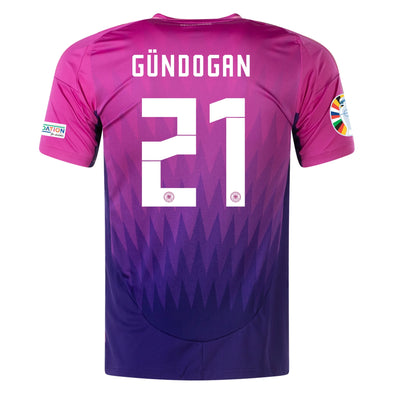 Men's Authentic Adidas Gundogan Germany Away Jersey 2024