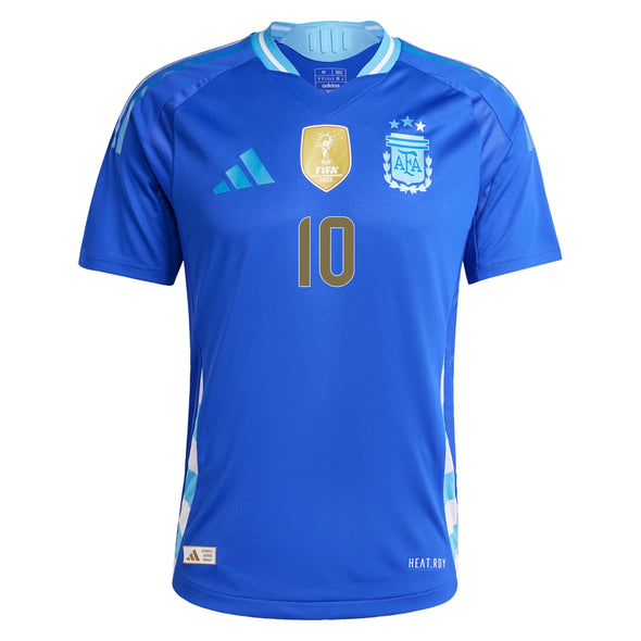 Men's Authentic Adidas Messi Argentina Away Jersey 2024