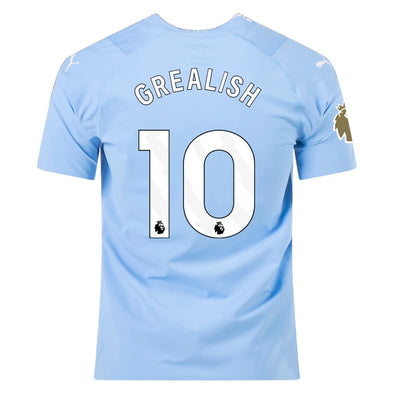 Men's Authentic Puma Grealish Manchester City Home Jersey 23/24