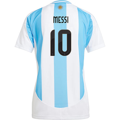 Women's Replica Adidas Messi Argentina Home Jersey 2024