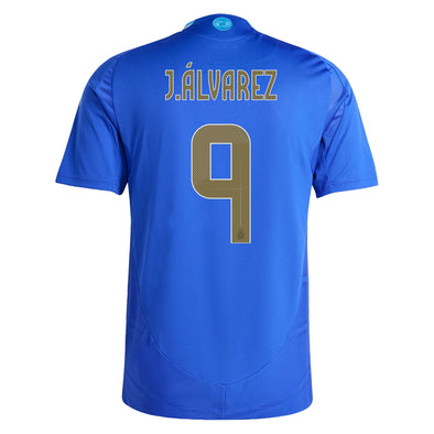 Men's Authentic Adidas J. Alvarez Argentina Away Jersey 2024