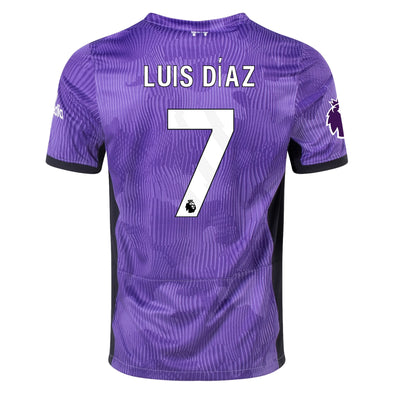 Big Kids' Nike Dri-FIT Soccer Jersey Liverpool FC Luis Diaz 2023/24 Stadium Third