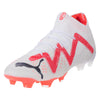 Puma Future Ultimate FG/AG Firm Ground Soccer Cleat - White/Black/Fire Orchid