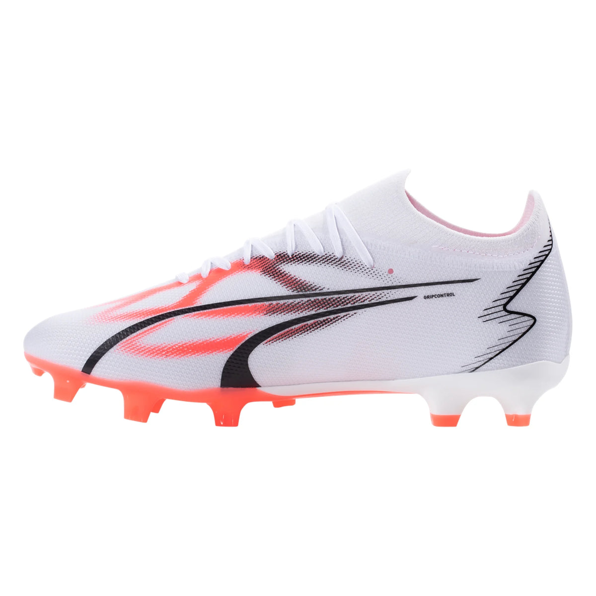 Match Soccer FG/AG Ultra 107347-01 - Zone White/Black/Fire Orchid Ground Cleat Soccer USA – Firm Puma