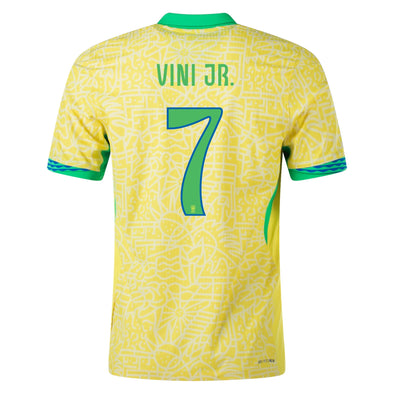 Men's Nike Dri-FIT Soccer Replica Jersey Vini Jr. Brazil 2024 Stadium Home