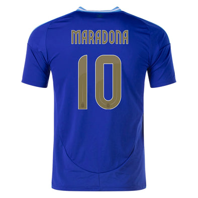 Men's Authentic Adidas Maradona Argentina Away Jersey 2024
