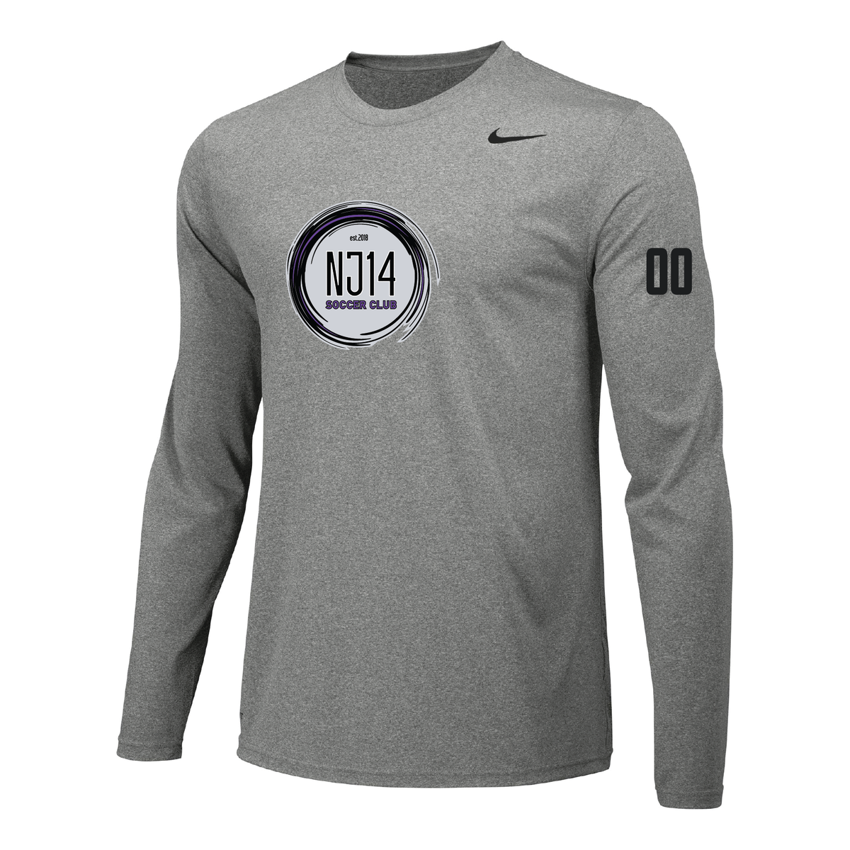 NJ14 Nike Legend LS Shirt Grey Soccer Zone USA