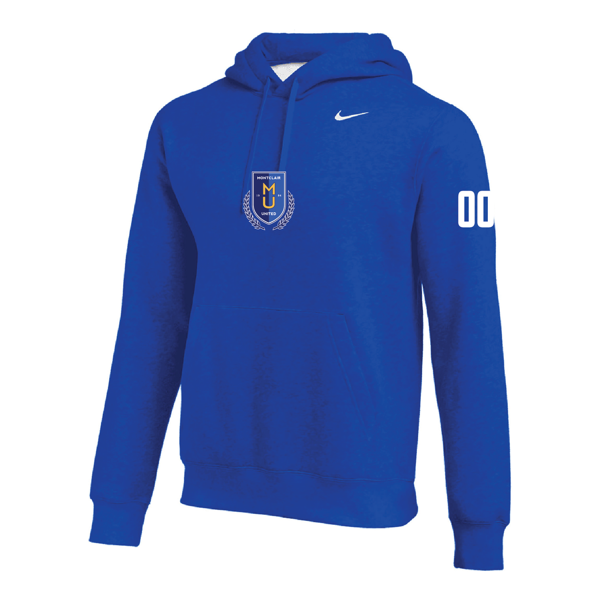Montclair United Match Fit (Patch) Nike Club Hoodie Royal Soccer Zone USA