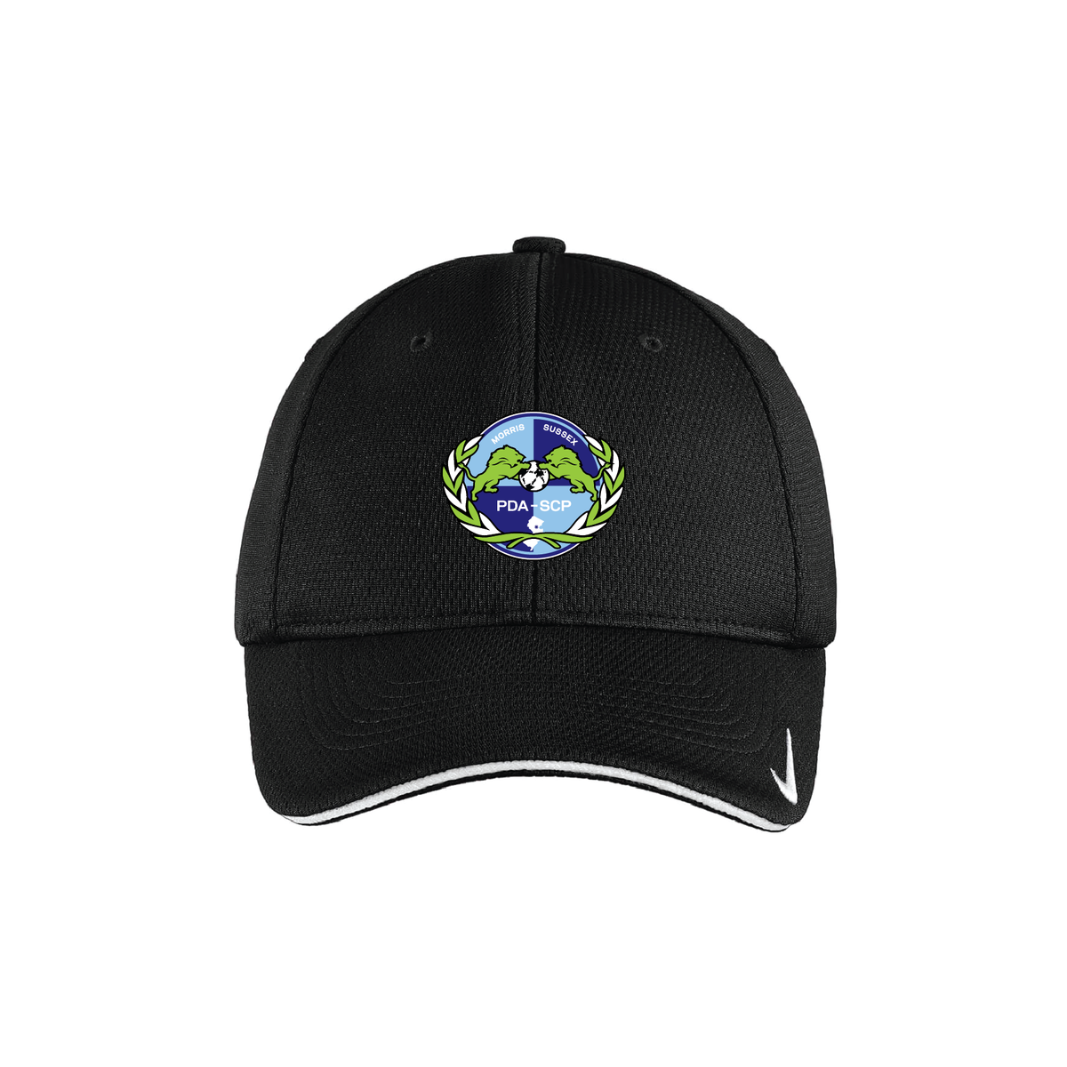 PDASCP ECRL Nike DriFIT Mesh Swoosh Flex Cap Black Soccer Zone USA