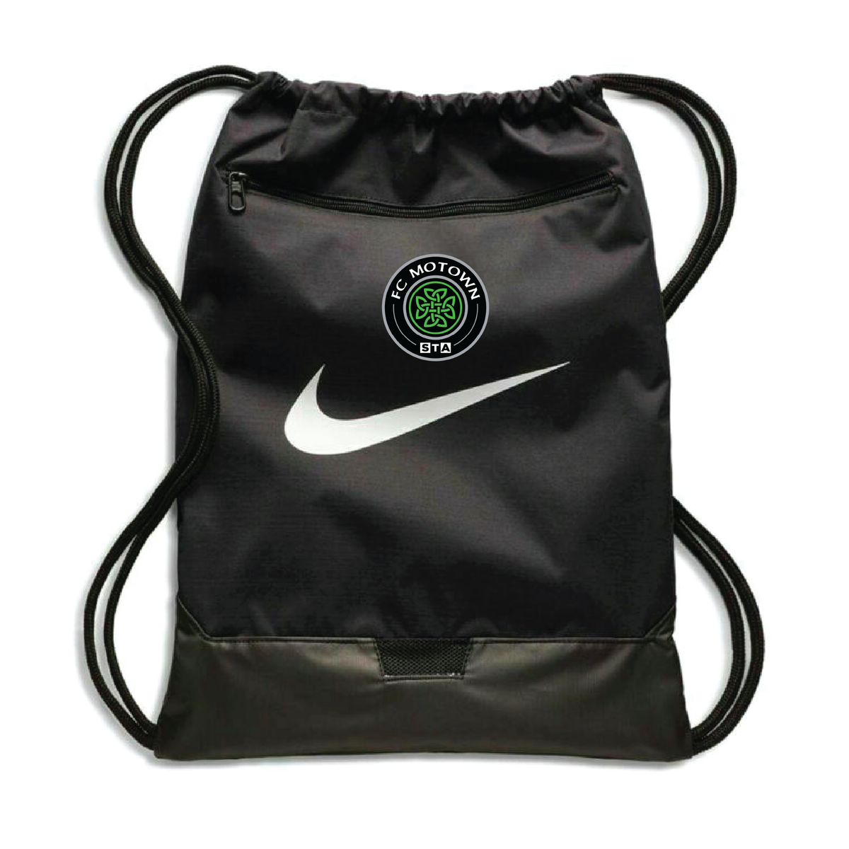 black nike string bag