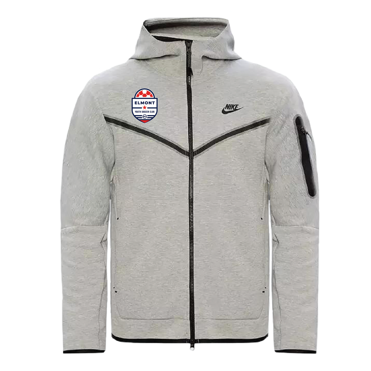 Elmont YSC Nike Tech Fleece FZ Windrunner Grey – Soccer Zone USA