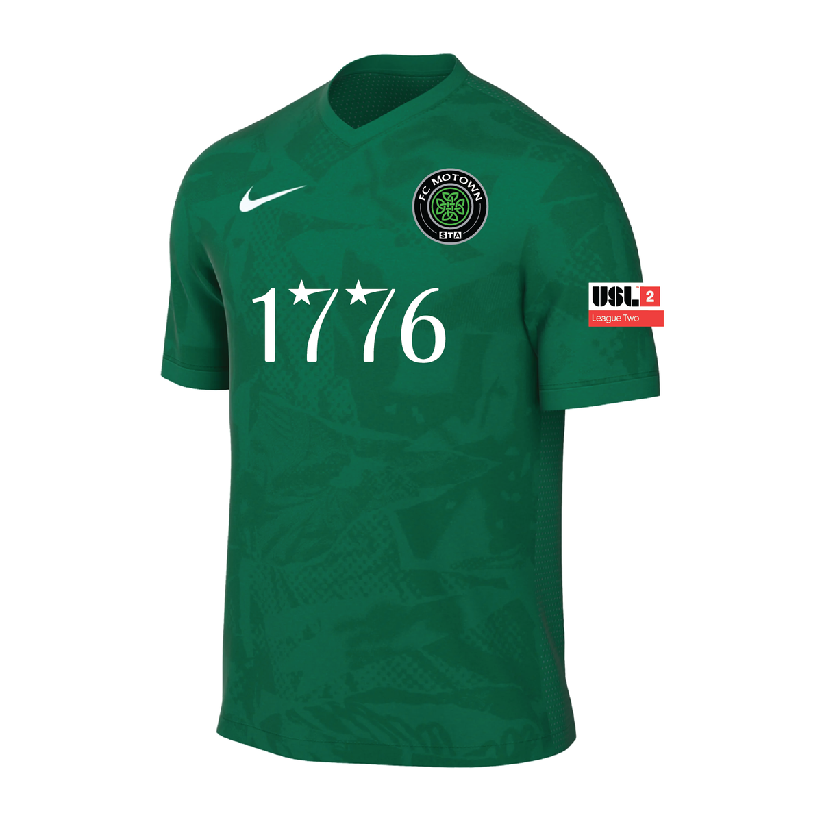 ［希少］　bal MINERAL SOCCER V2 JERSEY Medium STA Motown USL2 Official Nike Precision VII Jersey Green – Soccer
