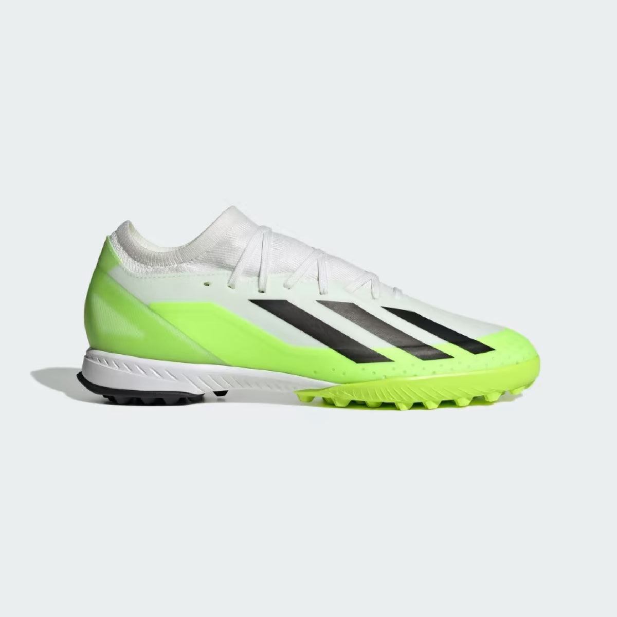adidas X CrazyFast.3 TF Turf Soccer Cleat - White/Core Black 