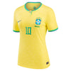 Women's Replica Nike Neymar Jr. Brazil Home Jersey 2022