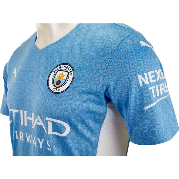 Puma 2021-22 Manchester City AUTHENTIC Home Jersey - MENS