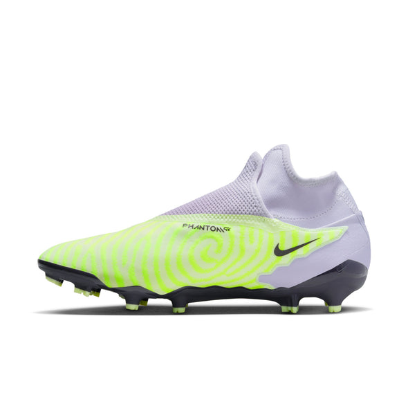 Nike Phantom GX Pro DF FG Firm Ground Soccer Cleats - BarelyVolt/Grey/Grape