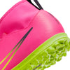 Nike Junior Zoom Mercurial Superfly 9 Academy TF Turf Soccer Shoes - PinkBlast/Volt